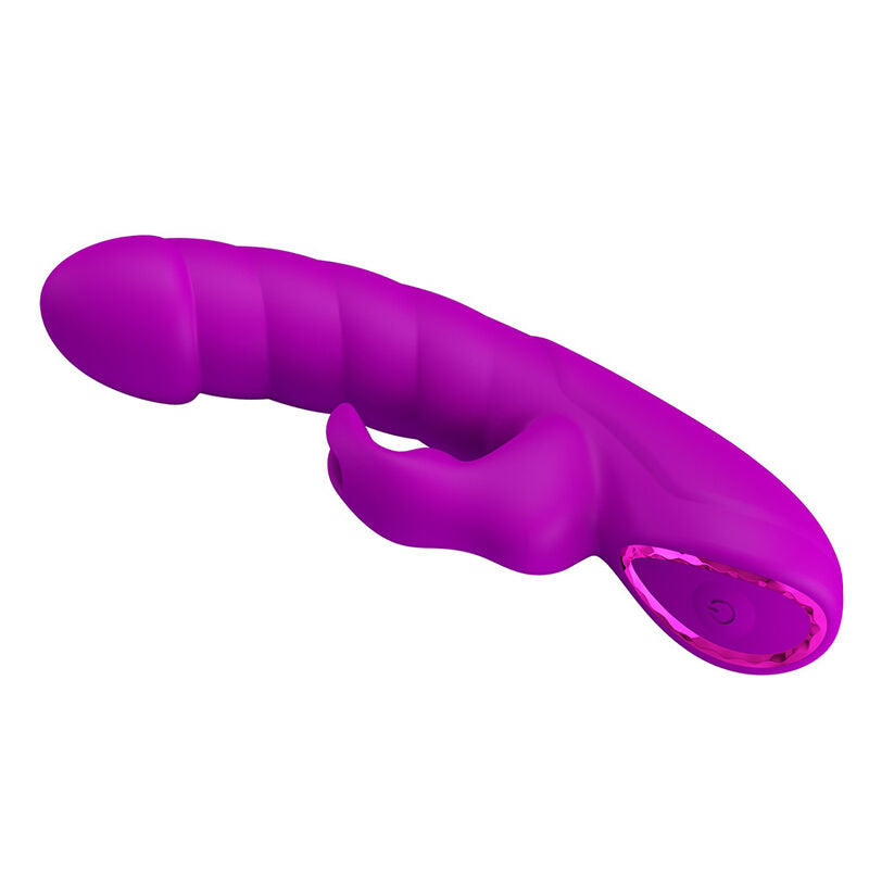 Pretty Love - Monica Vibrateur Rechargeable à Double Stimulation Point G et Clitorial Violet