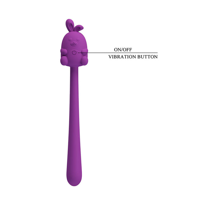 Pretty Love - Bâton Vibrant Flexible Lapin Mignon Rechargeable Usb Violet