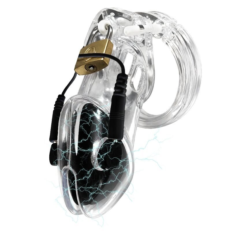 Hidden Desire - Cage à Pénis Électro Extrême avec Télécommande Transparente