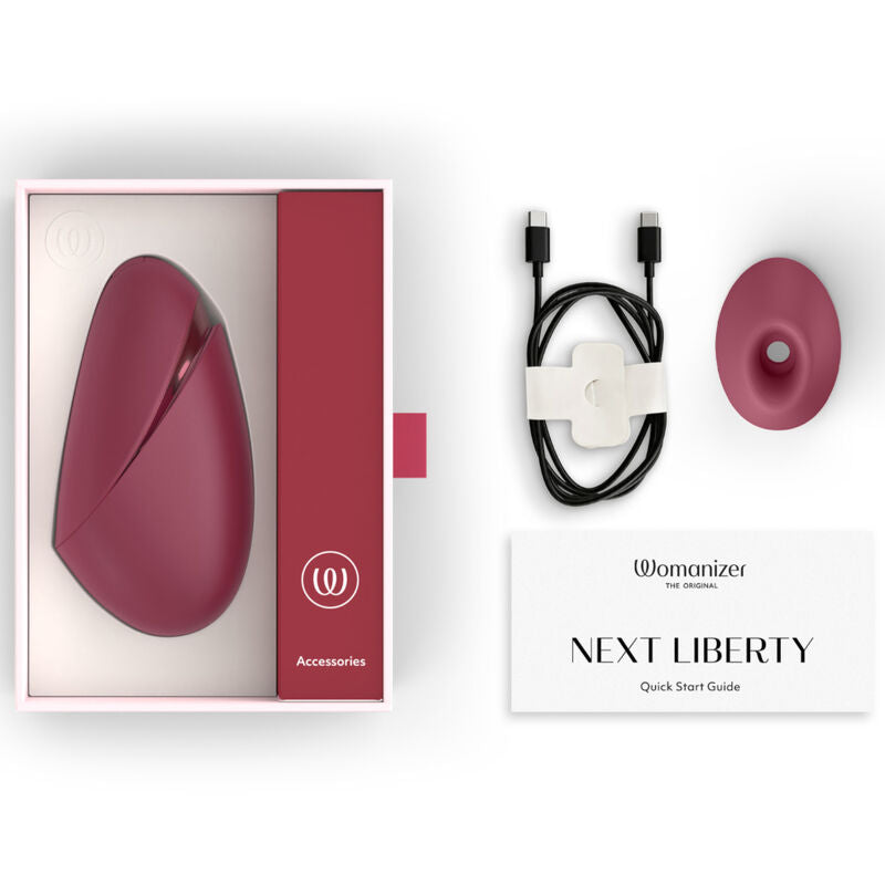 Womanizer - Stimulateur Clitorial à Succion Next 14 Niveaux D'Intensité Bordeaux