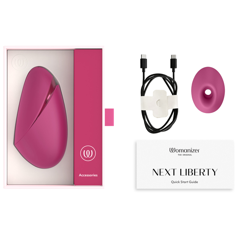 Womanizer - Stimulateur Clitorial 3D Next Liberty Rose Intense Air de Plaisir