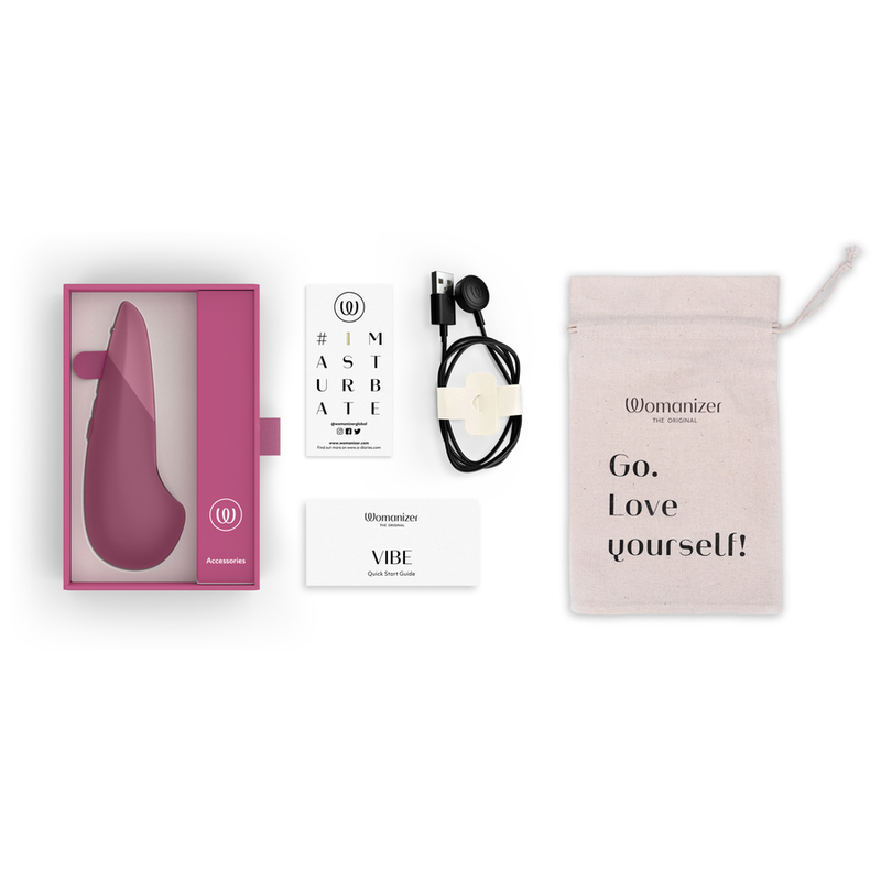 Womanizer - Vibrateur Silencieux Vibe Lay-on Rose Foyer