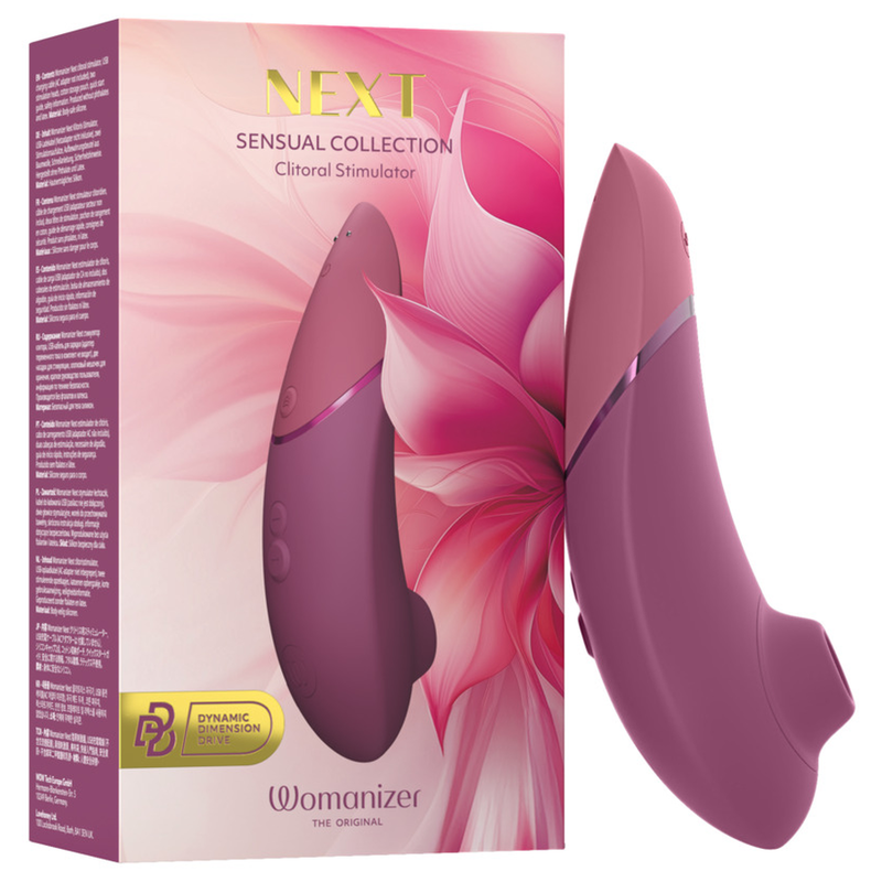 Womanizer - Stimulateur Clitorial à Succion Next 14 Niveaux D'Intensité Rose Fondu