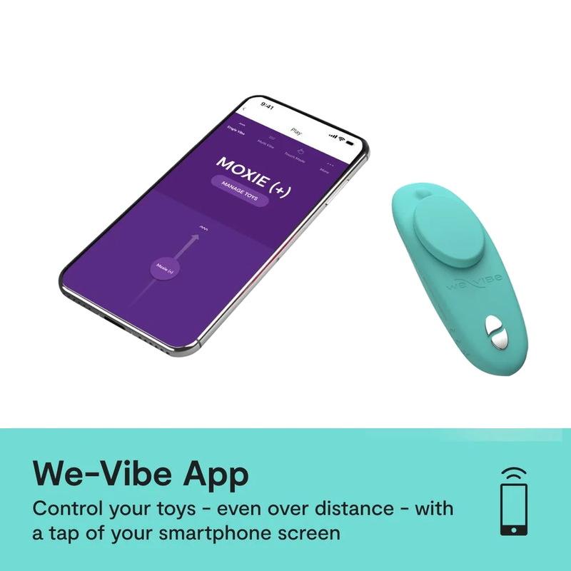 We-vibe - Moxie+ Vibrateur de Culotte à Clip Magnétique Aqua