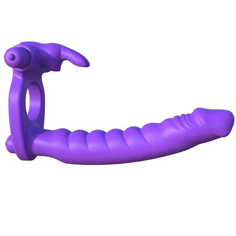 Fantasy C-ringz - Silicone Double Vibrator Rabbit