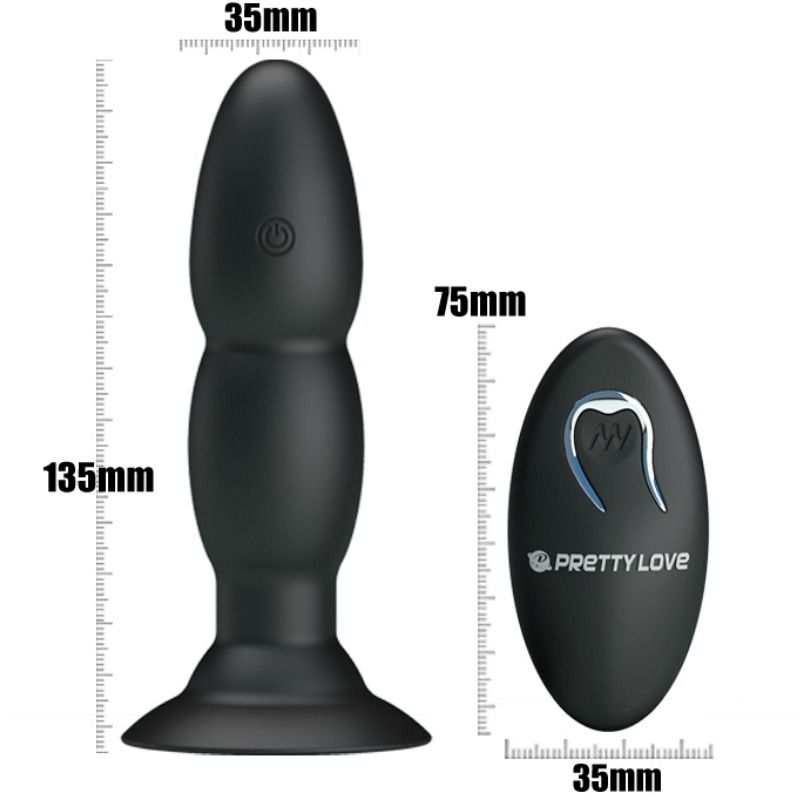 Pretty Love - Vibrateur Plug et Rotation par Télécommande
