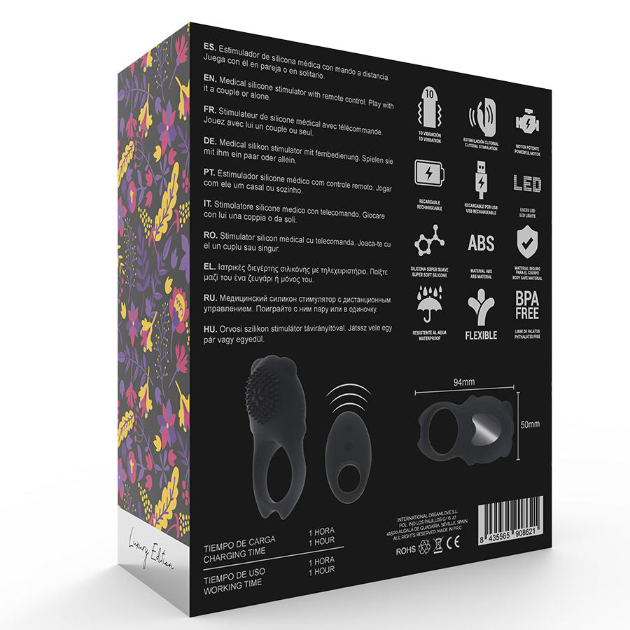 Mia - Telecommande Colosseo Ring Noir