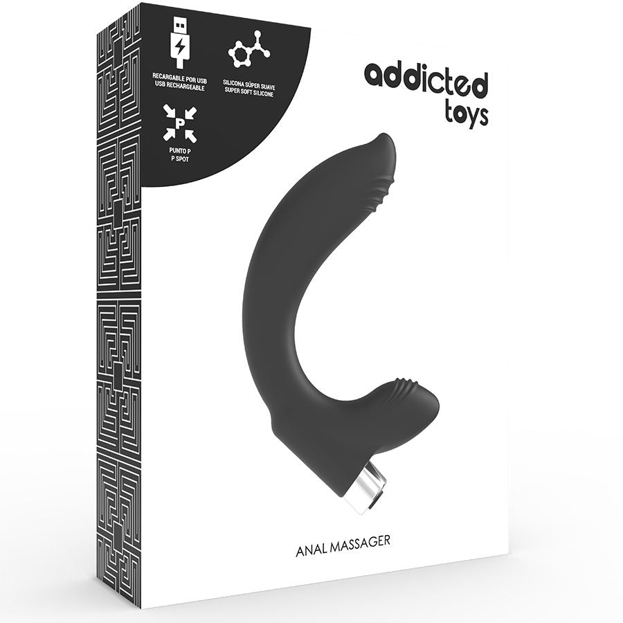Addicted Toys - Vibrateur Prostatique Rechargeable Modèle 7 - Noir