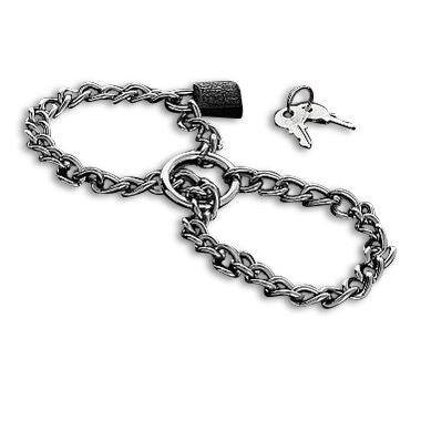 Metal Hard - Menottes avec Chaîne en Acier Inoxydable.