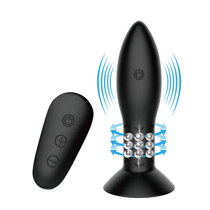 Mr Play - Plug avec Télécommande Billes Tournantes Noires