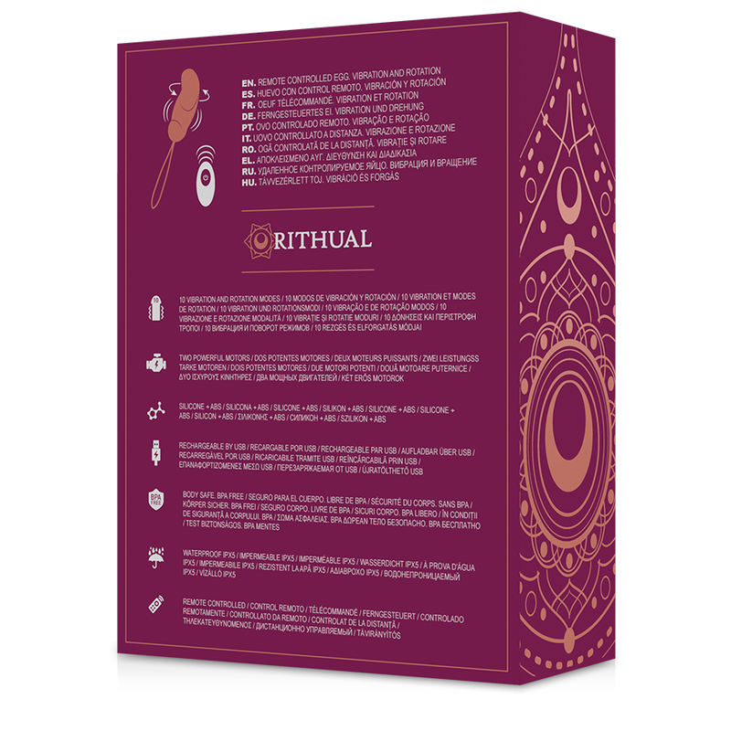 Rithual - Esha Egg Système de Télécommande Rotation + Vibration