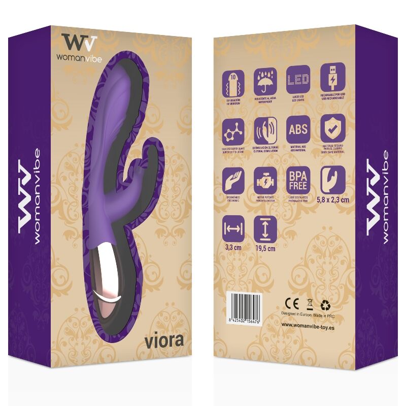 Womanvibe - Vibrateur Rechargeable en Silicone Viora Femme