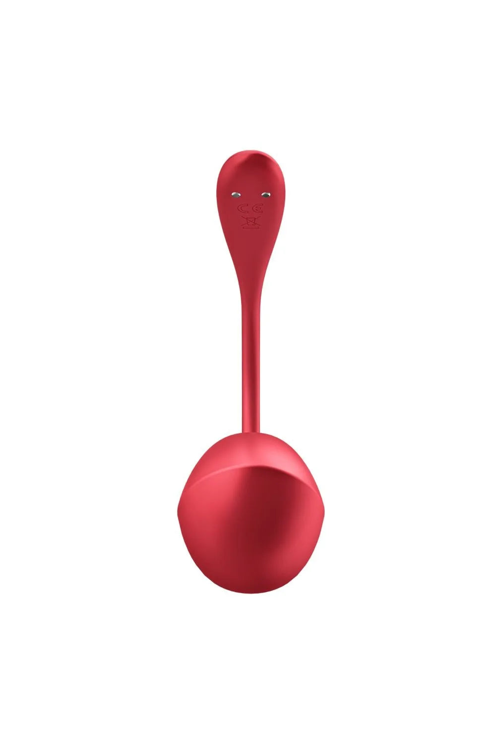 Vibromasseur rouge à télécommande, silicone doux, plaisir intensifié, waterproof et ergonomique.