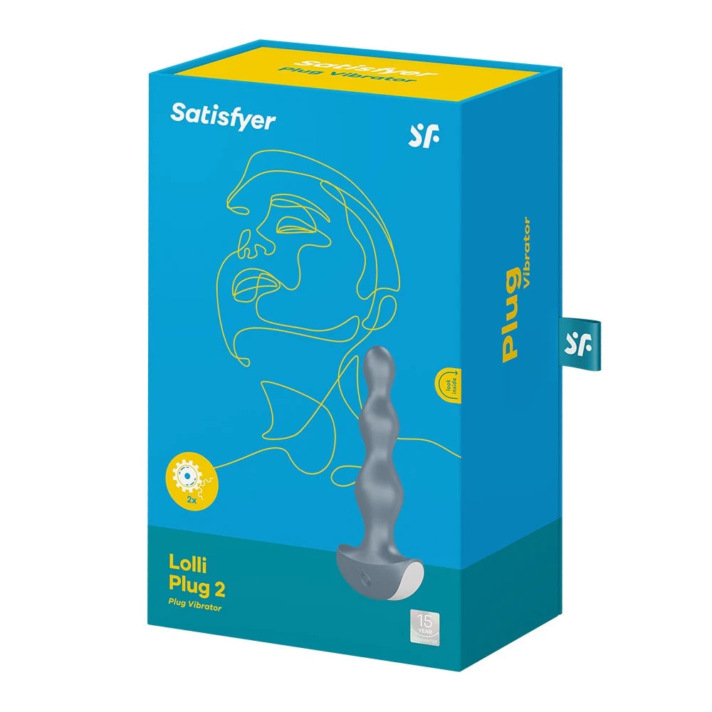 Plug anal vibrant gris Lolli plug 2 Satisfyer
