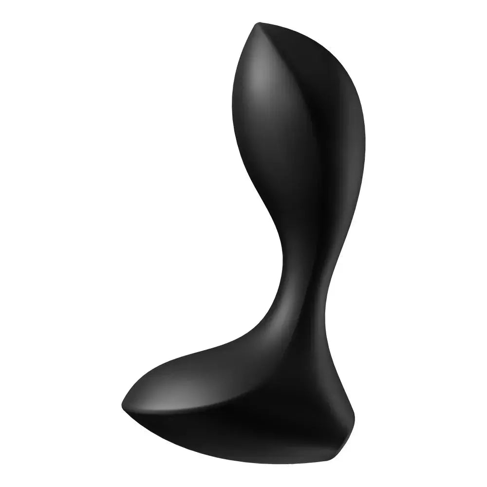 Plug anal vibrant noir, ergonomique et rechargeable USB, pour plaisir intime et stimulation anale avancée.