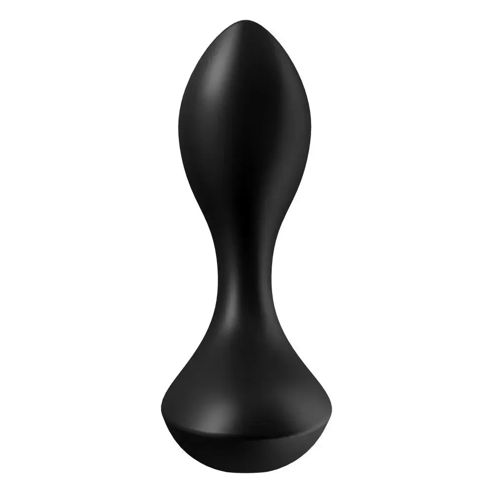 Plug anal vibrant noir en silicone USB, plaisir intime et ergonomique, idéal pour sensations intenses et explorations sensuelles.
