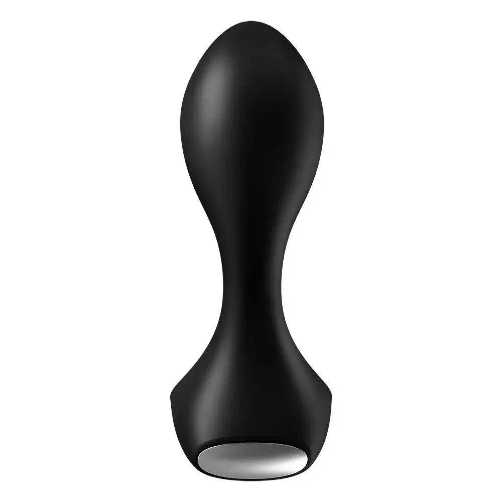 Plug anal vibrant noir, design ergonomique, avec chargement USB pour plaisir intense et sécurisé. Parfait pour les novices.