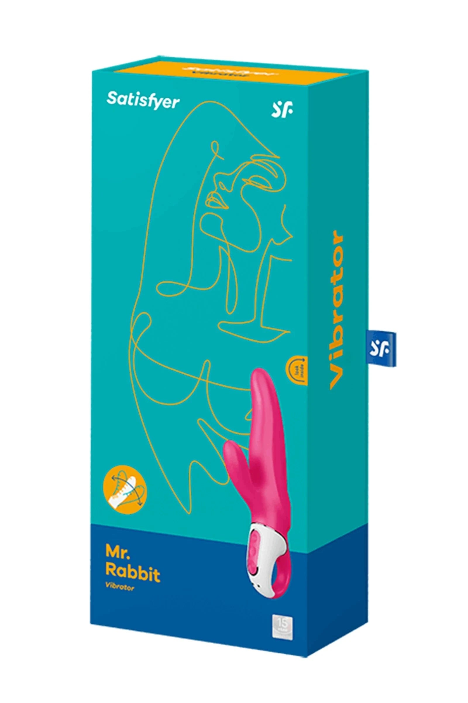 Vibromasseur rose en silicone waterproof Mr. Rabbit, ergonomique et puissant, pour moments intimes de plaisir et confort.