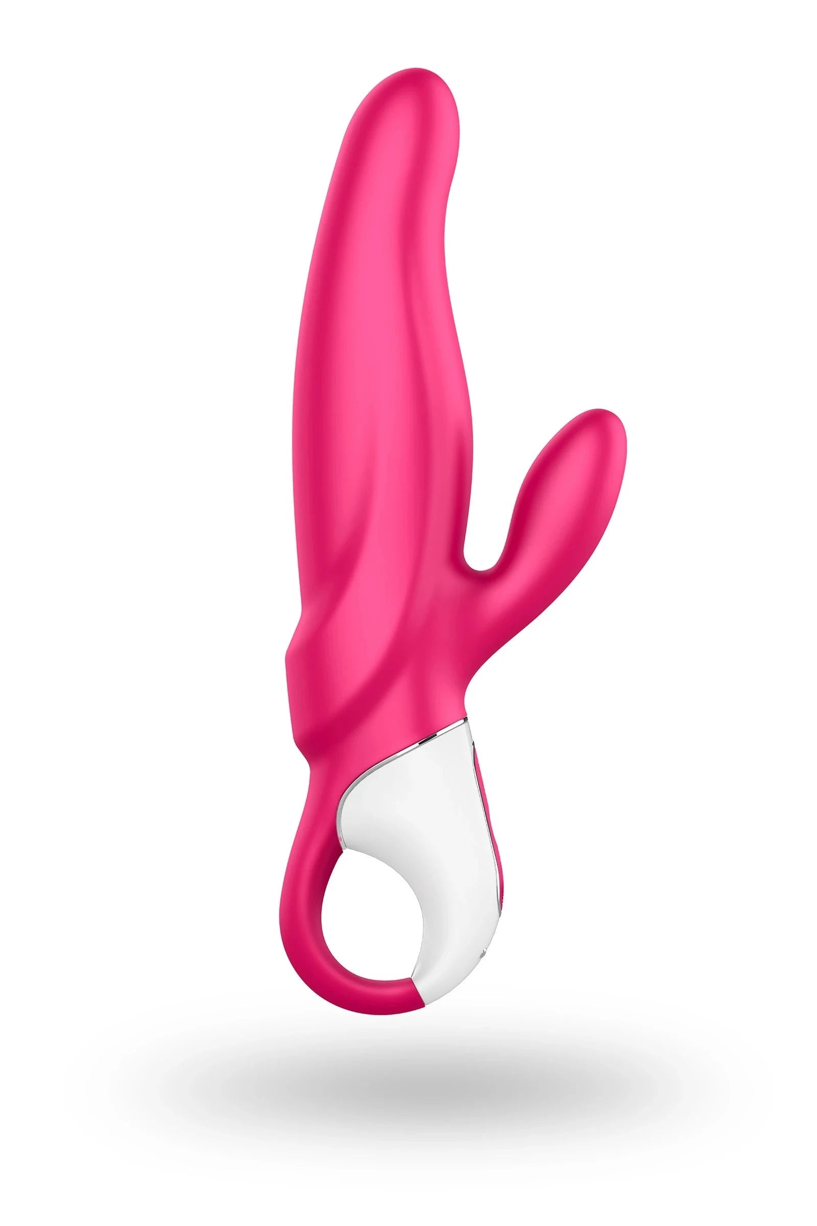 Vibromasseur en silicone rose waterproof, ergonomique pour plaisir optimal.