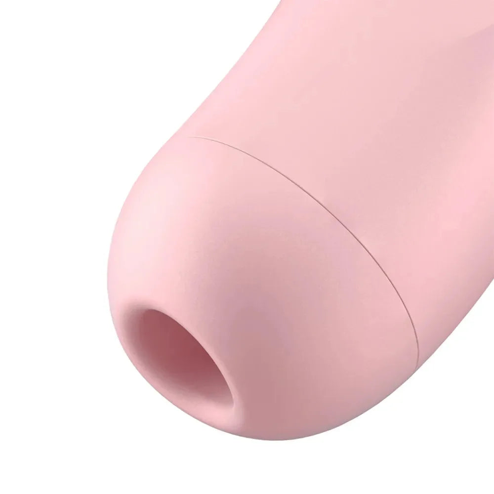 Stimulateur clitoridien rose élégant, connecté et ergonomique pour un plaisir personnalisé et intense.