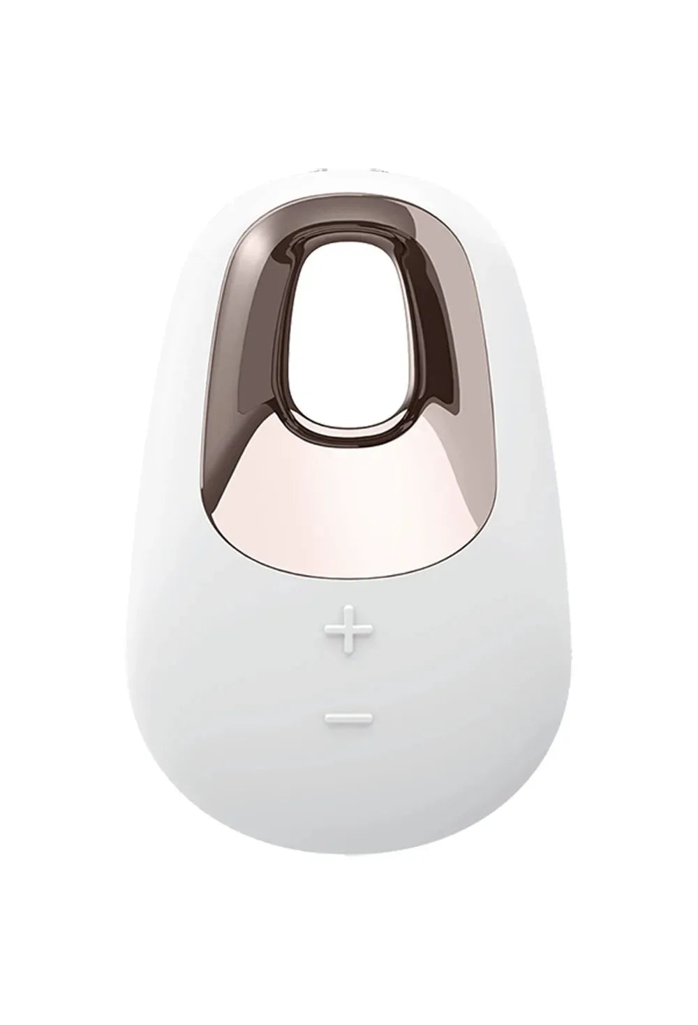 Stimulateur clitoridien USB blanc élégant, design ergonomique pour plaisir intime, rechargeable et discret.
