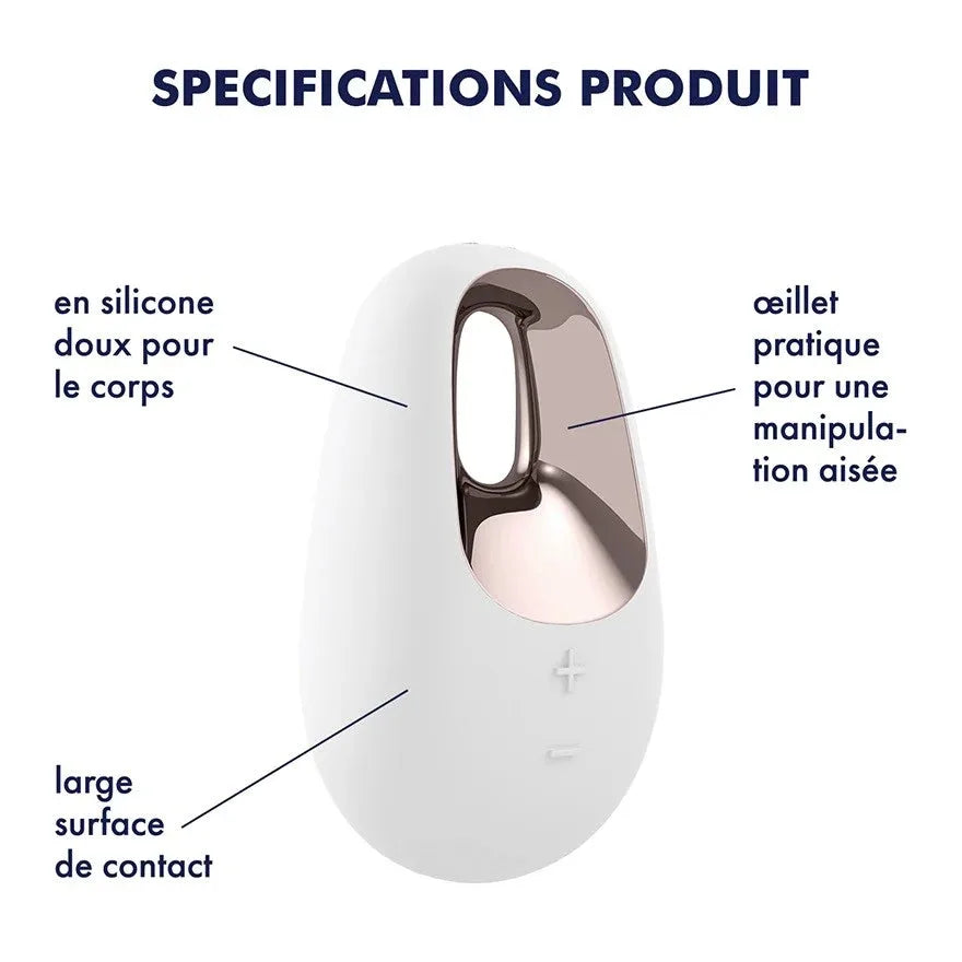 Stimulateur clitoridien USB en silicone doux, ergonomique et facile à manipuler.