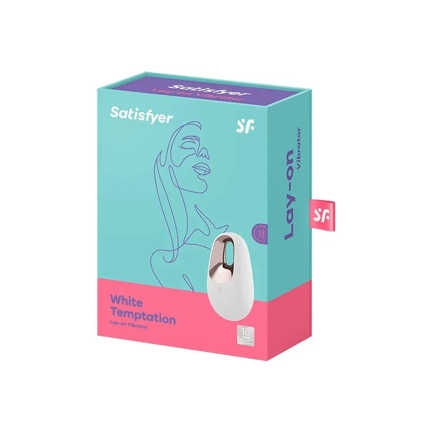 Stimulateur clitoridien USB Satisfyer White Temptation, design élégant et performant pour un plaisir intense.