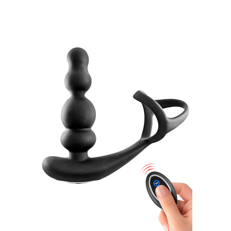 Stimulateur de prostate tête rotative avec double cockring