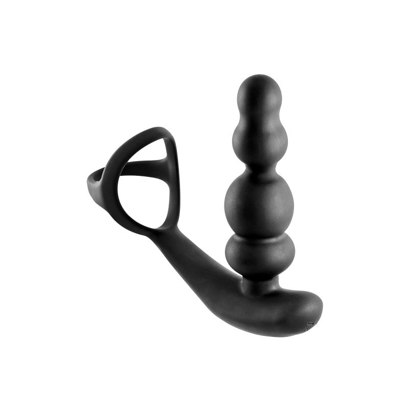 Stimulateur de prostate tête rotative avec double cockring