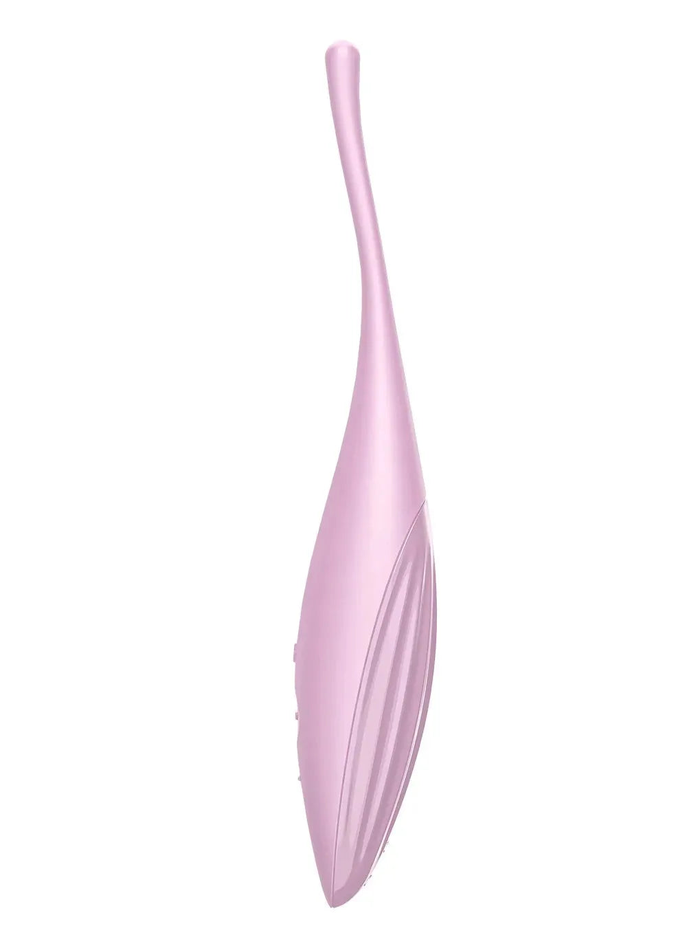 Stimulateur intime rose connecté USB, design élancé, par Satisfyer.
