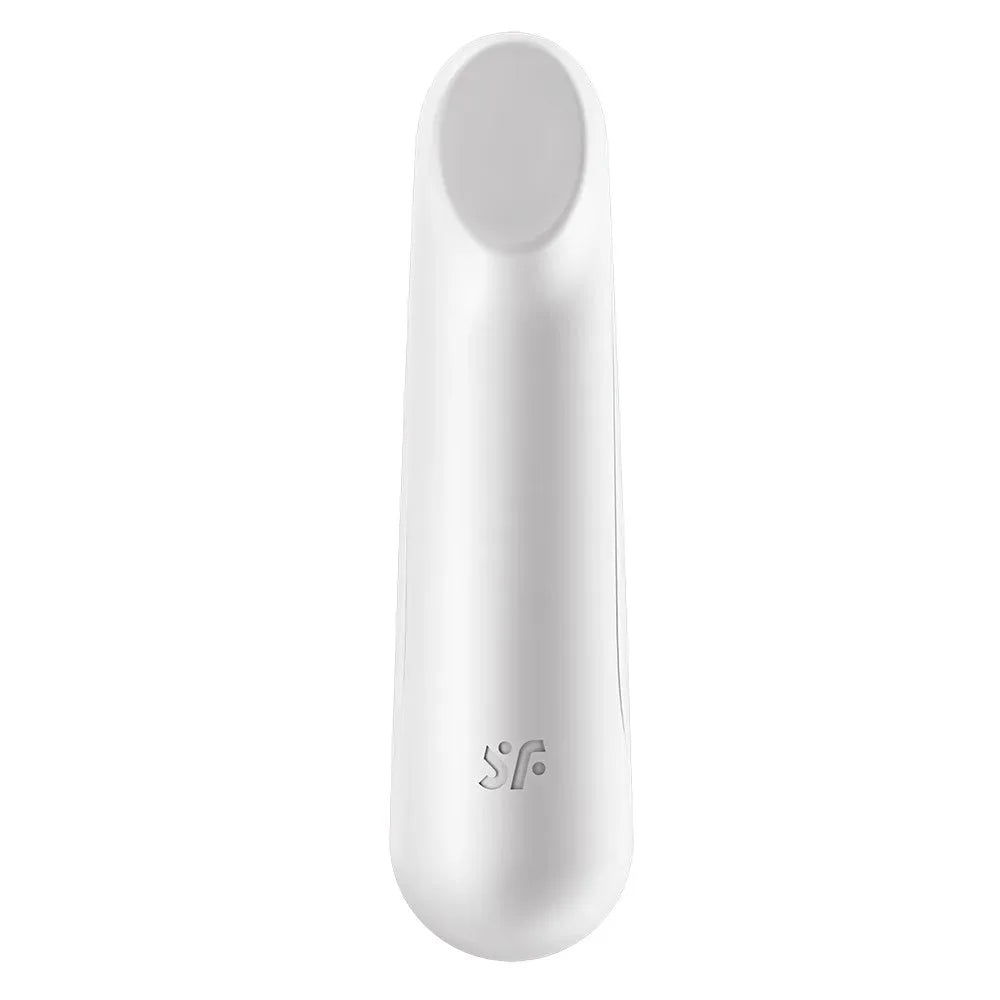 Vibromasseur blanc USB, puissant et élégant, idéal pour des moments intimes.