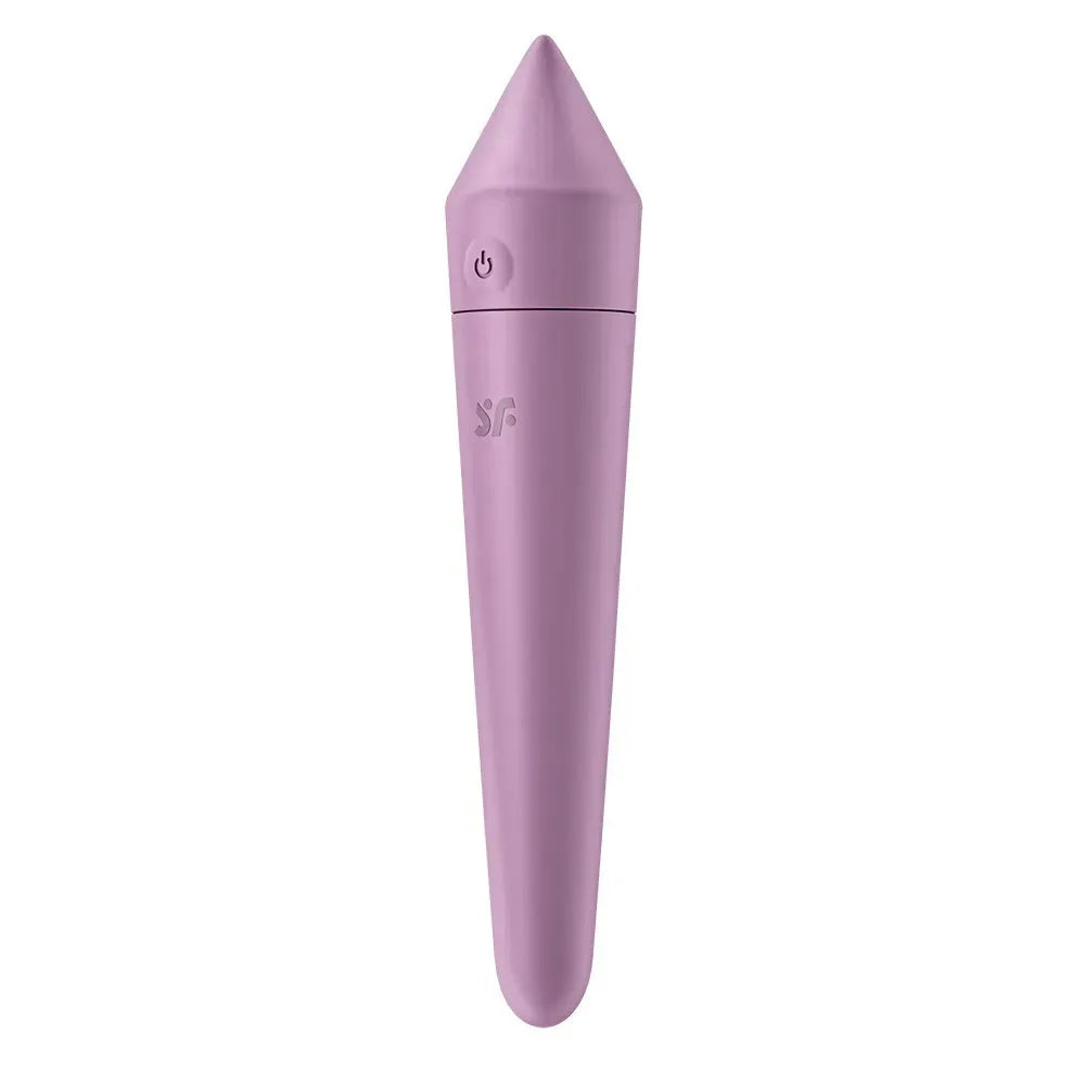 Vibromasseur connecté en silicone lilas, USB, waterproof, idéal pour une stimulation intense et personnalisée.