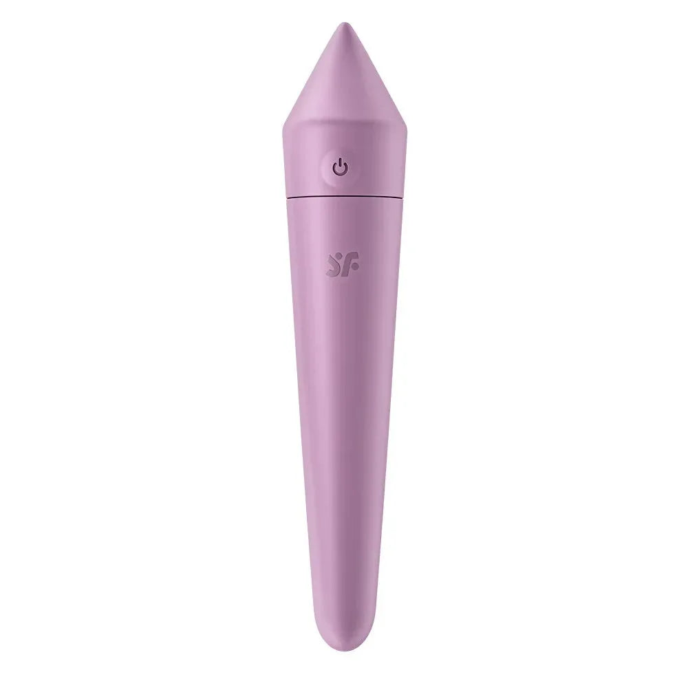 Vibromasseur connecté lilas USB, design élégant en silicone, idéal pour une expérience intime personnalisée.