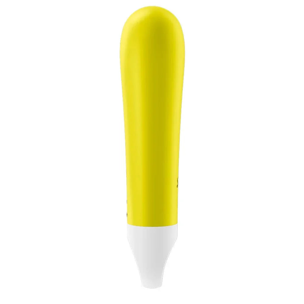 Vibromasseur USB jaune puissant, intime et compact pour plaisir discret.