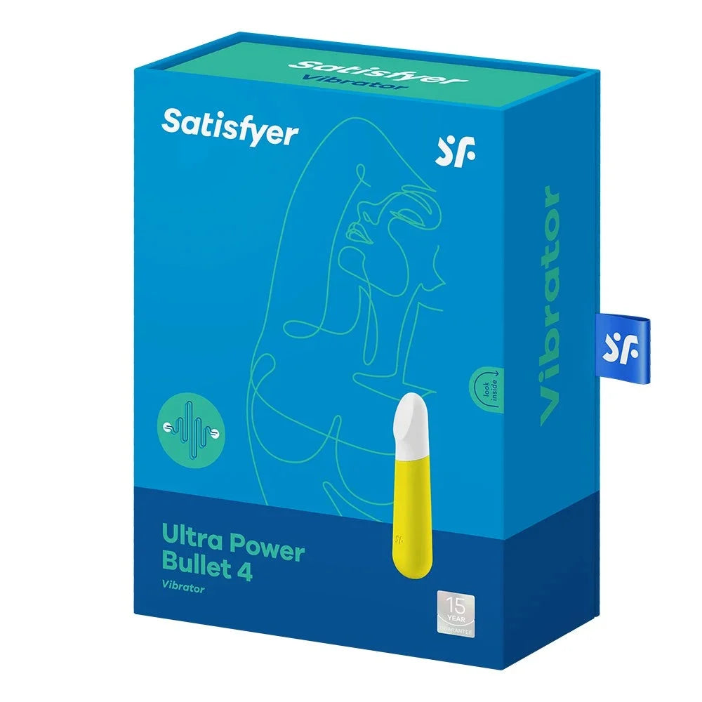 Vibromasseur bullet jaune USB, puissant et compact, idéal pour un plaisir intense et discret.