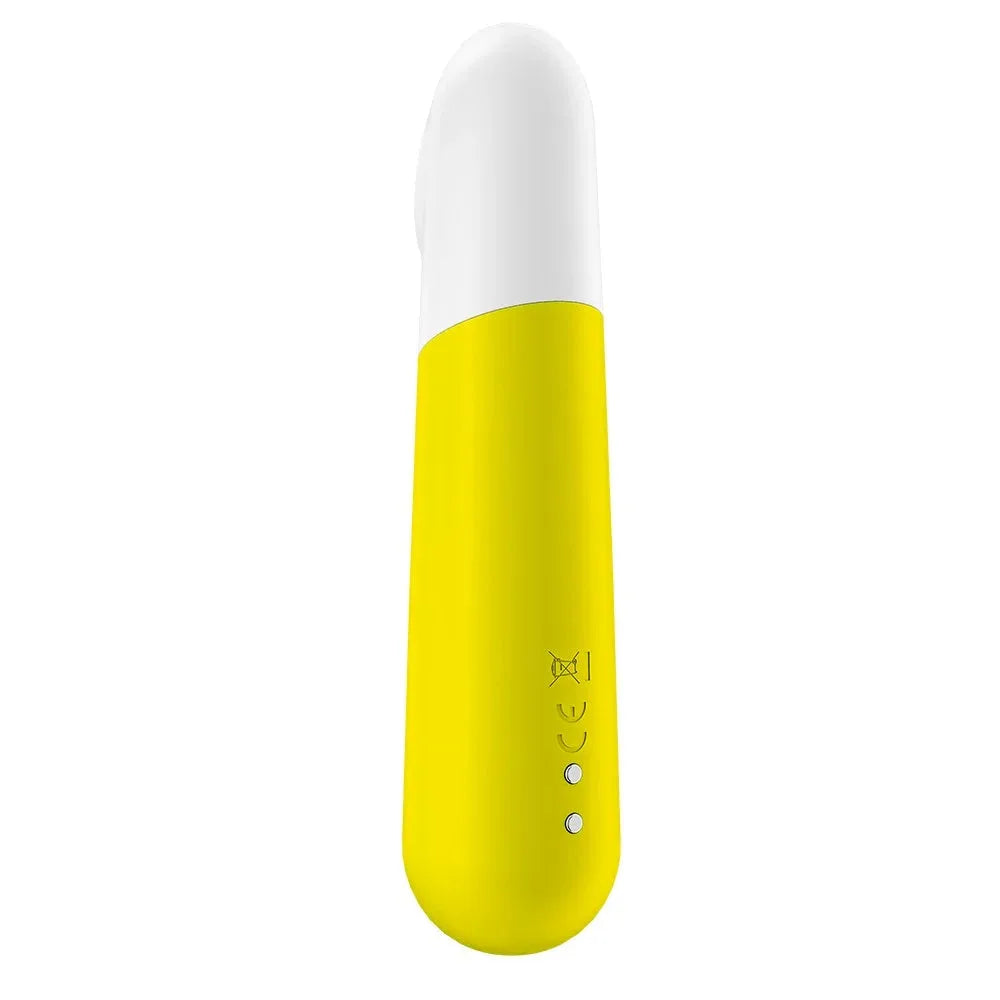 Vibromasseur bullet USB jaune, puissant et discret, pour des moments intimes inoubliables.