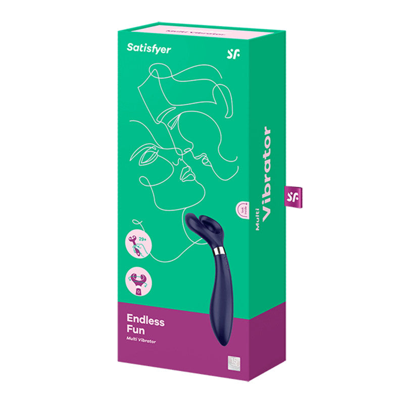 VIBROMASSEUR MULTIFONCTION Satisfyer Endless Fun bleu