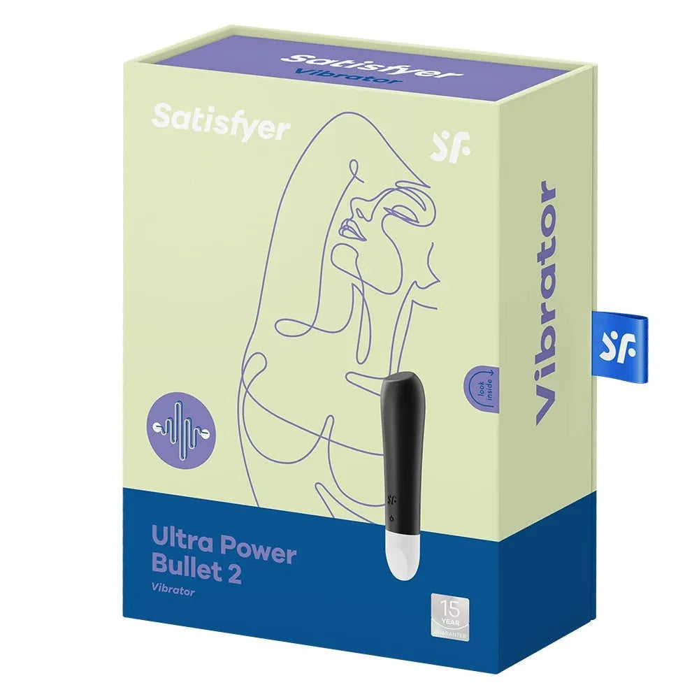 Vibromasseur USB noir compact et puissant, idéal pour une stimulation intense et discrète.
