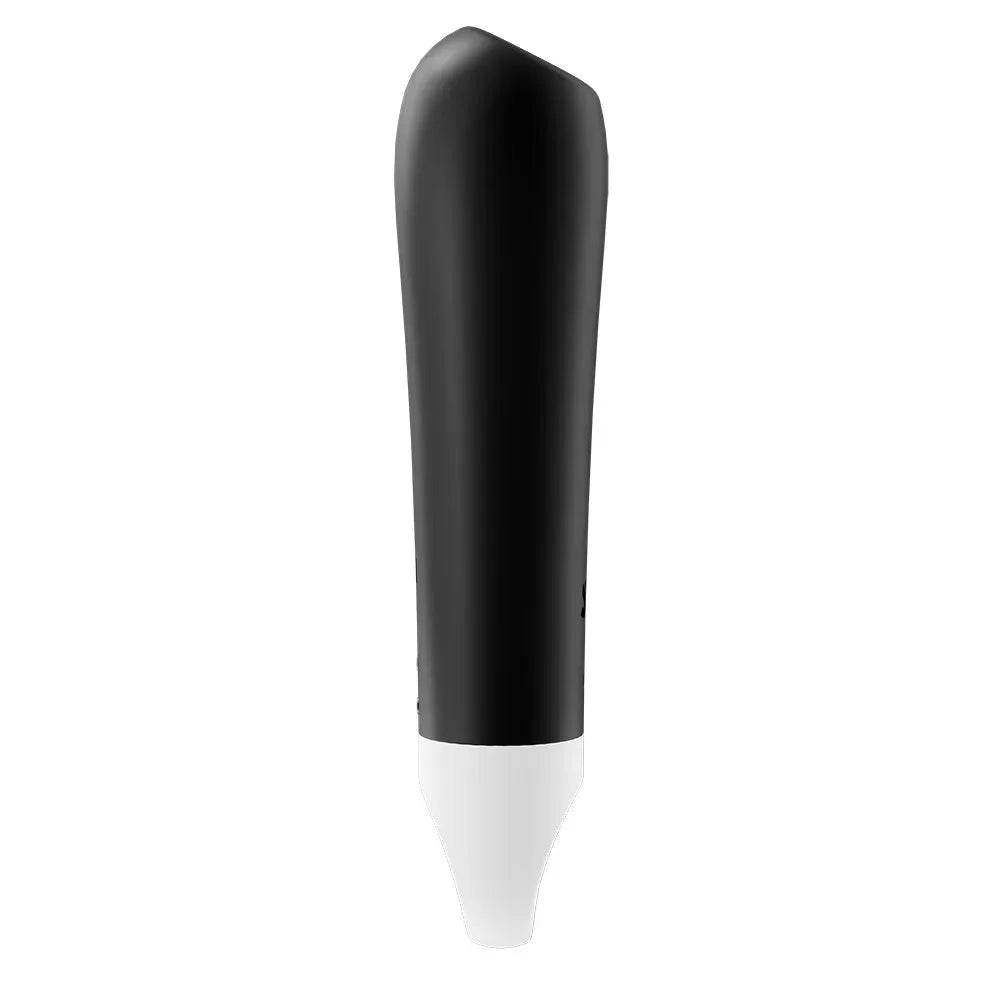 Vibromasseur bullet USB noir élégant, puissant et rechargeable, idéal pour le plaisir intime personnalisé.