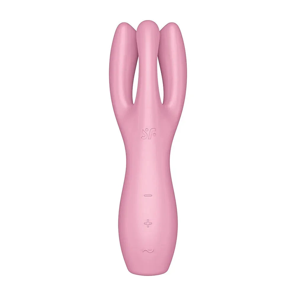 Vibromasseur USB rose pour point G avec stimulateur clitoridien, en silicone doux, étanche et ergonomique.