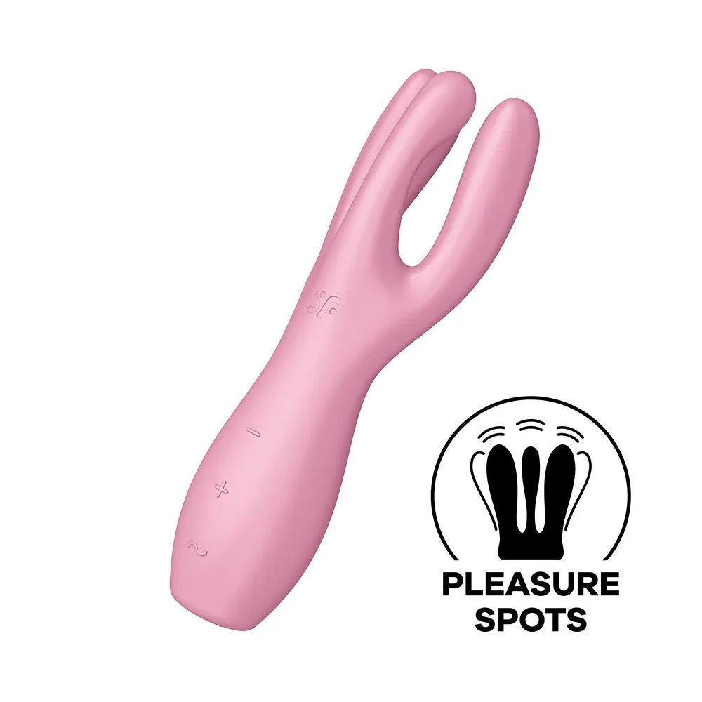 Vibromasseur rose en silicone, stimulation clitoridienne et point G, rechargeable USB, idéal pour plaisir intime.