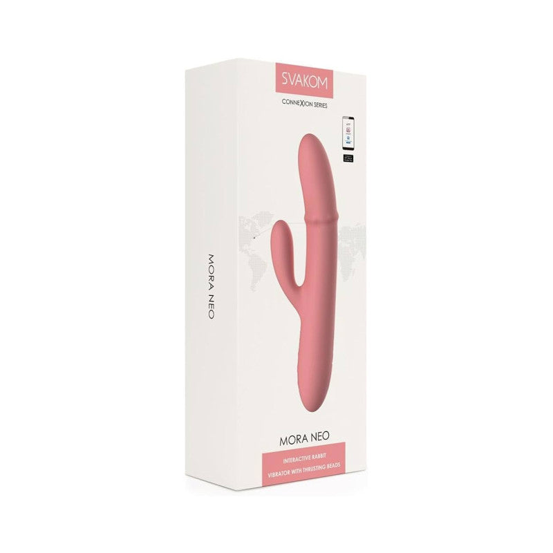 Vibromasseur Rabbit connecté avec va-et-vient Mora