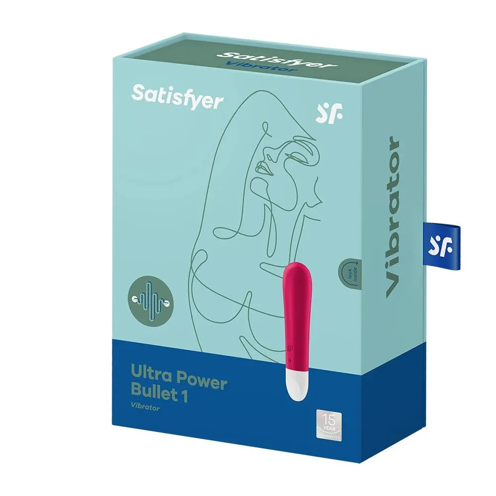 Vibromasseur rouge USB Satisfyer Ultra Power Bullet compact et puissant pour plaisir intense.