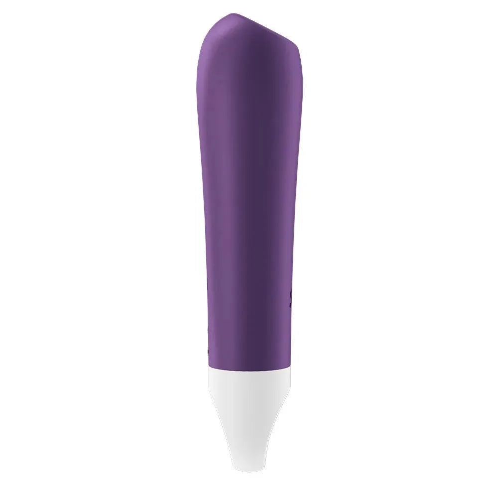 Vibromasseur bullet violet rechargeable USB, puissant et discret pour plaisir intime.