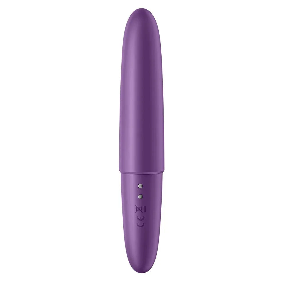 Vibromasseur USB violet puissant en silicone, pour des moments intimes de plaisir.