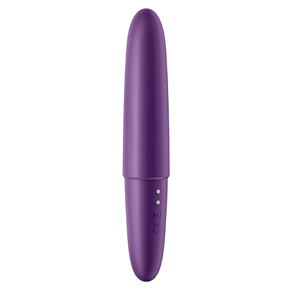 Vibromasseur bullet violet rechargeable USB pour plaisir intime.