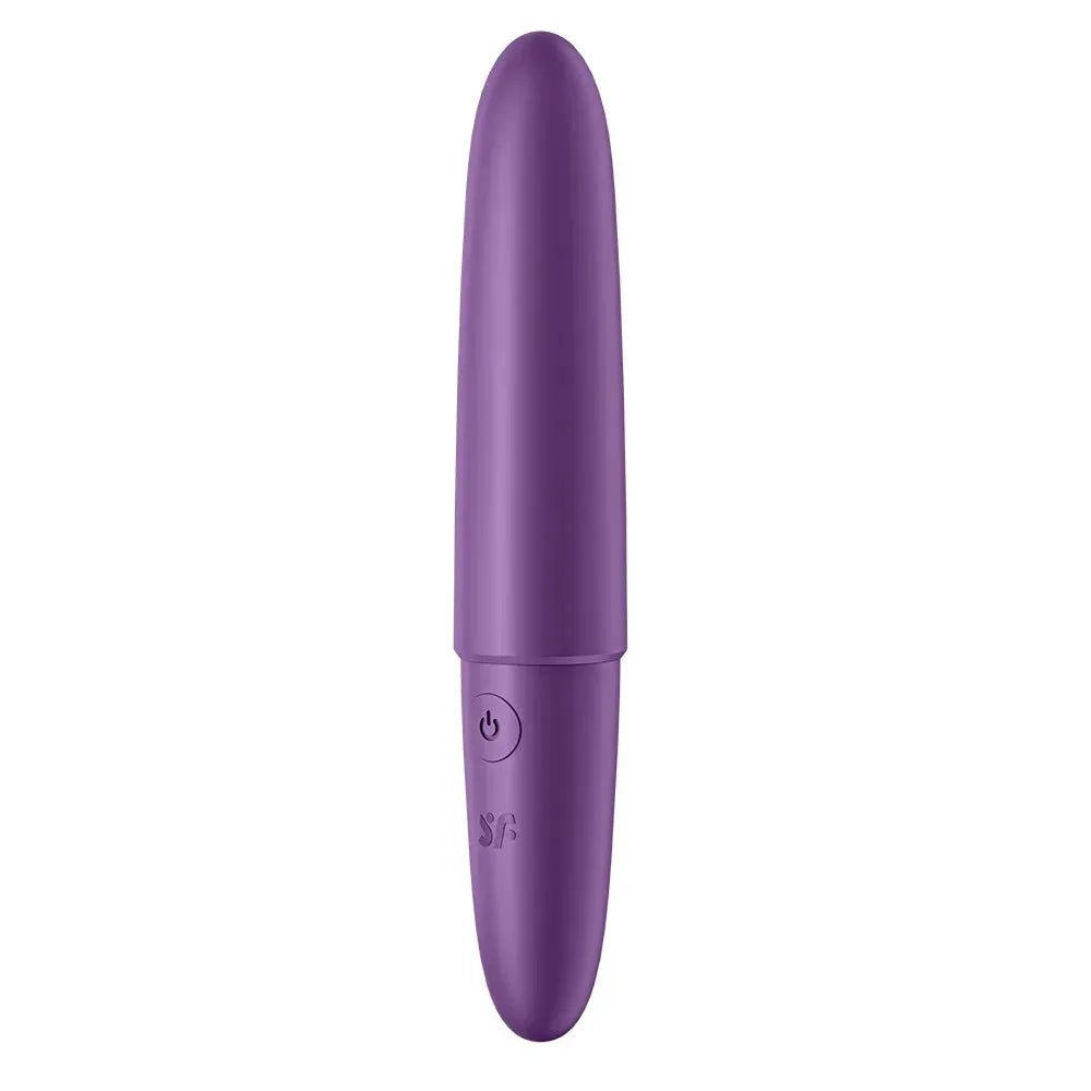 Vibromasseur violet USB compact pour plaisir intense, étanche et portable. Rechargeable et puissant pour stimulations ciblées.