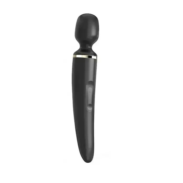 Massager noir design élégant, polyvalent et ergonomique.
