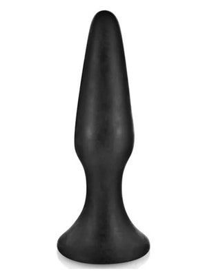 Plug anal noir 12.5cm avec ventouse