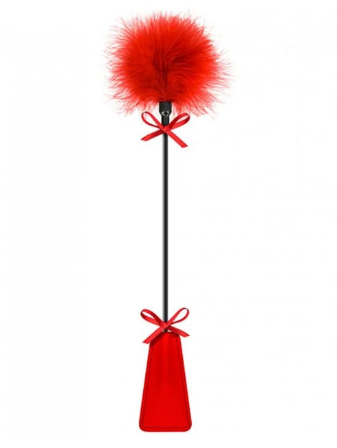 Fournisseur dropshipping Cravache rouge bdsm avec plumeau